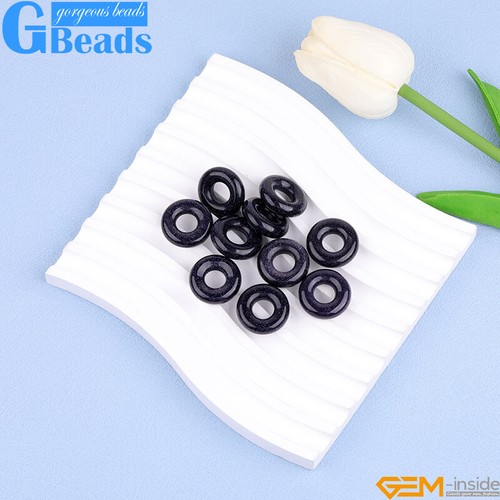 Donuts Chakra Semi Precious Scraping Beads Jewelry Making Beads 15" 3pcs 20mm - Picture 40 of 88
