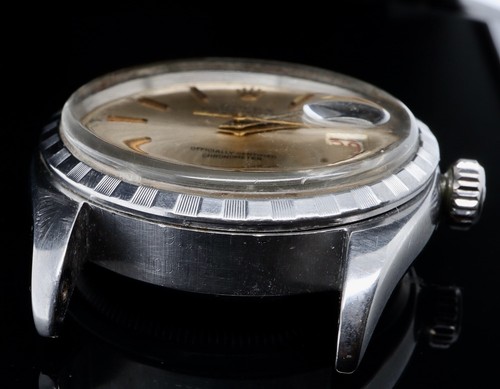 Vintage 1954 Rolex Datejust Ovettone Mens Steel Wrist Watch 6305-2 & Serviced - Picture 6 of 10