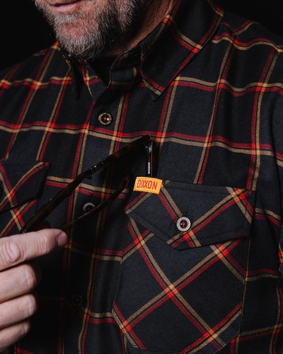 Camisa Militar DIXXON Franela "First to Fight" Para Hombre GRANDE Botón a Cuadros - Imagen 8 de 13