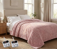 Cozy King Size Electric Heated Blanket with Dual Control  10 Heat Levels