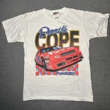 Vtg 1990s NASCAR Derrike Cope Purolator  Racing T-Shirt M Single Stitched