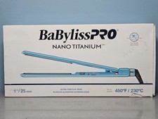 BaByliss Pro Nano Titanium 1" Ultra-Thin Flat Iron Max 450 F - New