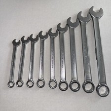 Vintage Wright Usa 11 Metric Combination Wrench Set 9-19mm 9 Pieces Vintage Wright Usa 11 Metric Combination Wrench Set 9-19mm 9 Pieces