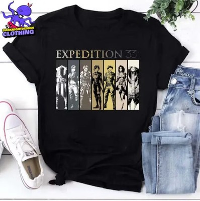 Clair Expedition 33 Vintage Tour Shirt, Red Petal Gamer Tee