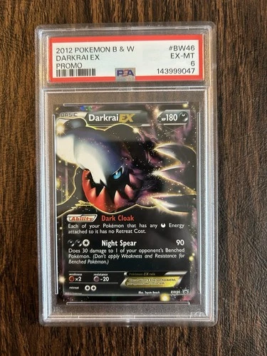 Pokemon BW Promo Darkrai EX #BW46 PSA 6