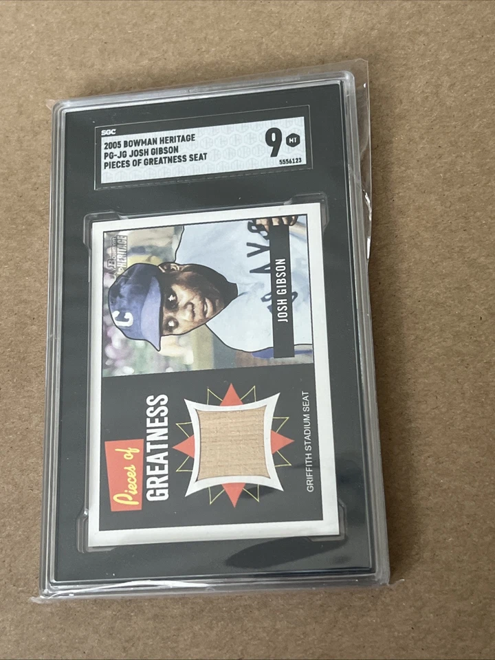 2005 Josh Gibson Bowman Heritage Pieces of Greatness Seat Relic PG-JG SGC 9 RARE - Image 3 of 4