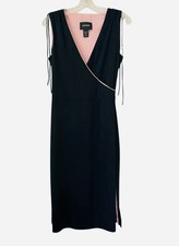 Express Sheath Dress Black Size 9/10 Side Slit Sleeveless
