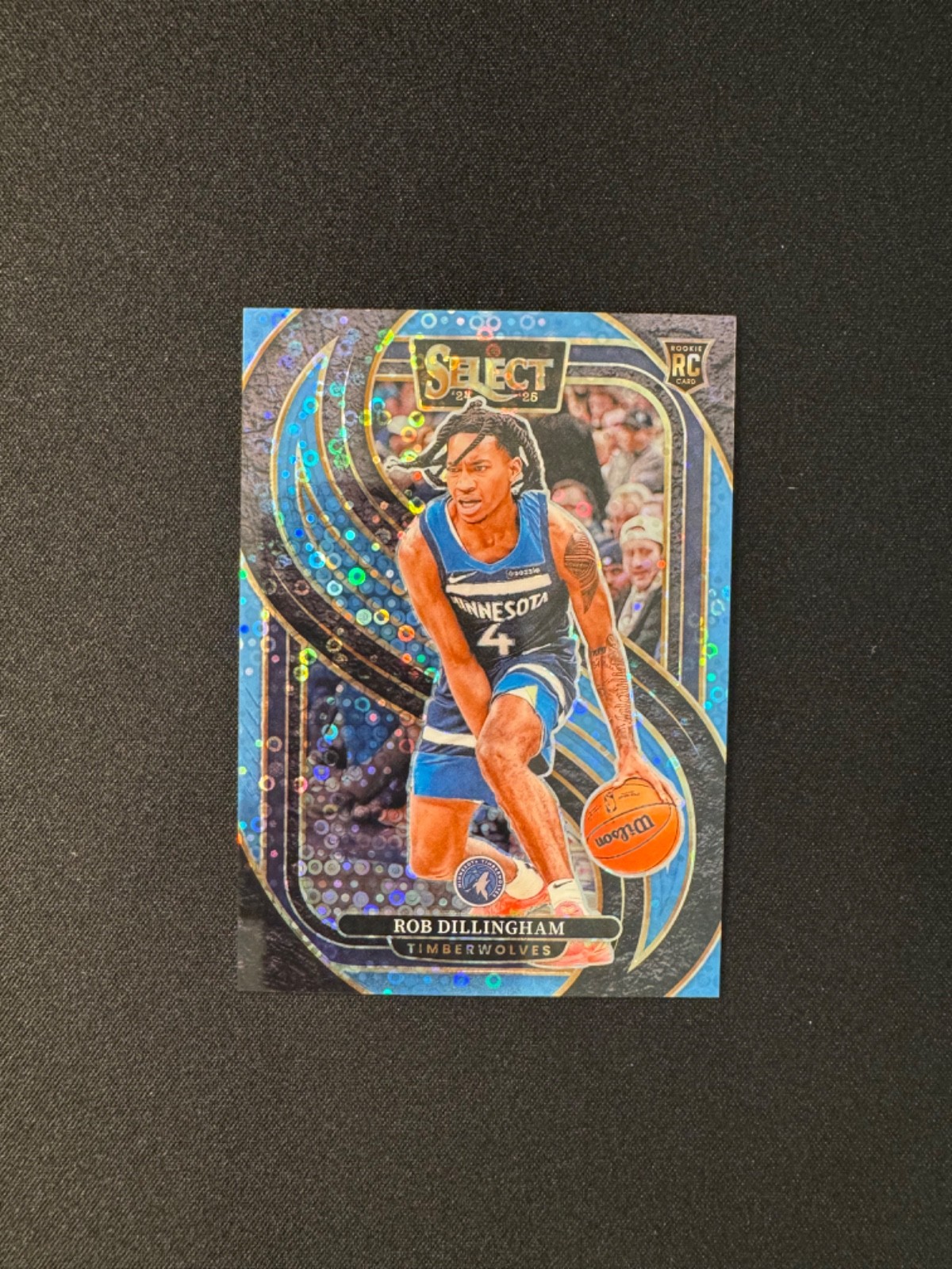 2024-25 Panini Select - Premier Level Robert Dillingham Light Blue Disco /99