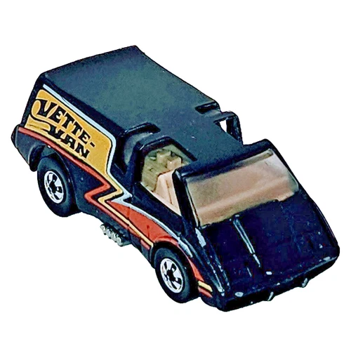 Vintage 1979 Hot Wheels Black Hi Rakers Corvette Vette Van Blackwall GUC