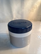 Vintage Thermos Insulated Food Jar 1155 - 8 Oz Gray/Blue Soup Lunch