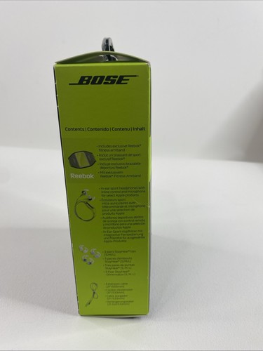 Cuffie sportive BOSE SIE2i cinturino Reebok Apple iPhone verde nuove (scatola aperta) - Foto 4 di 6