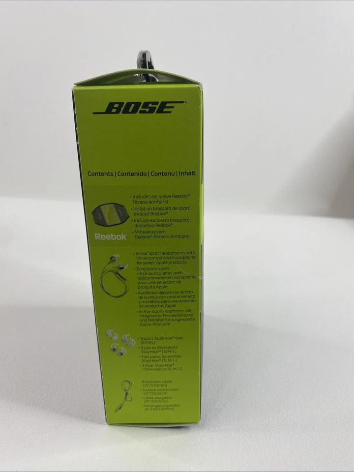 BOSE SIE2i Sport Headphones Reebok Armband  Apple iPhone Green New (Open Box) - Image 4 of 4