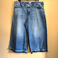 Women's High-Rise Cropped Wide Leg Jeans - Ava  Viv Size 20