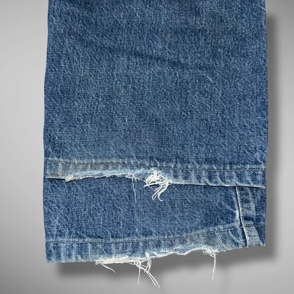 Pantalones de mezclilla vintage Diesel ribete verdadero adulto 31x25 azul Keetar pierna recta RARO Foto 4 de 4