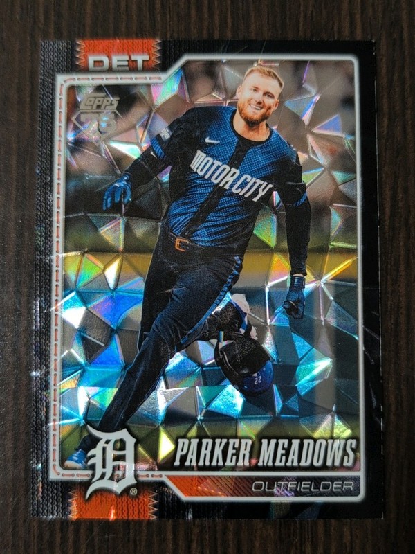 2026 Topps Series 2 - Parker Meadows #404 Black Diamante /10