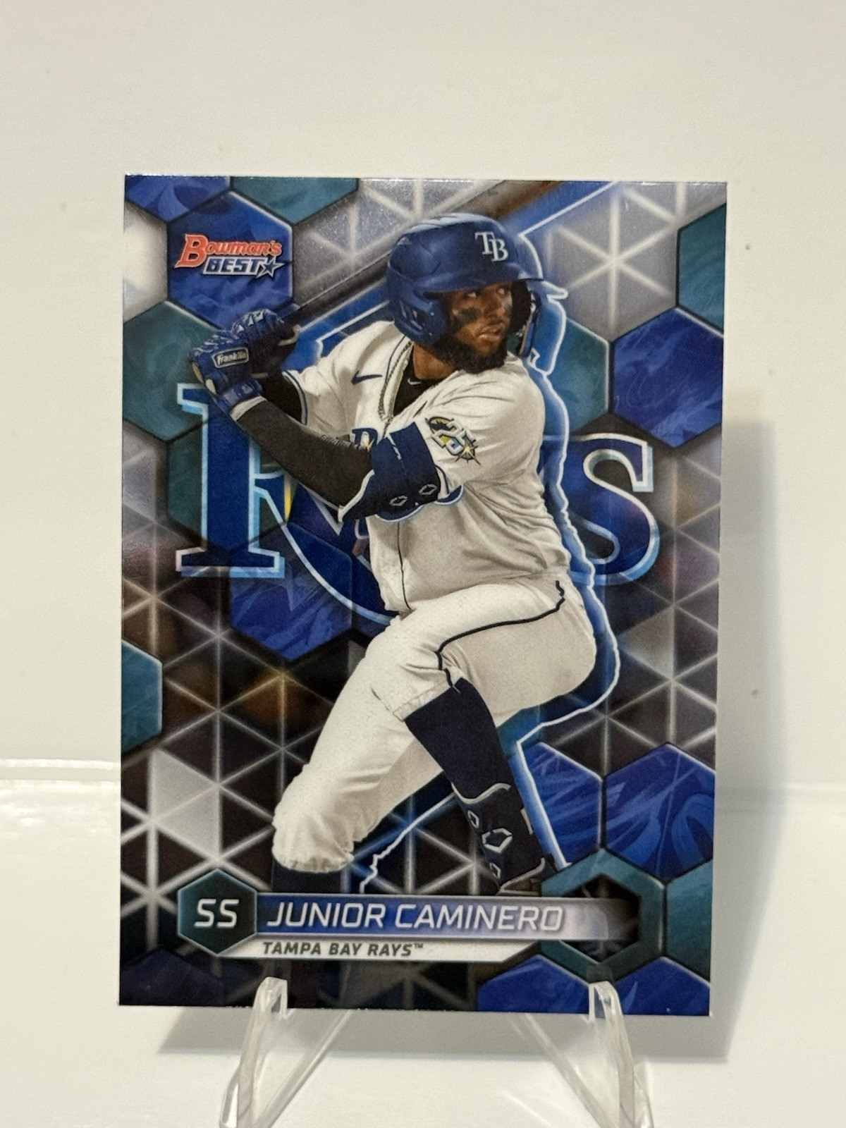 2023 Bowmans Best Refractor #TP-18 Junior Caminero Tampa Bay Rays RC Rookie