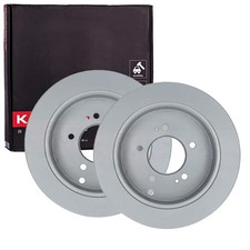 2X KAMOKA BREMSSCHEIBEN 284mm VOLL HINTEN PASSEND FÜR HYUNDAI IX35 SANTA TRAJET