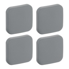 Door Stoppers Wall Protector, 4pcs Silicone Door Handle Buffers, Grey