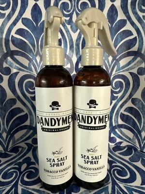 2 - Dandymen - Sea Salt Spray - Tobacco Vanilla - 8.45 oz - NEW