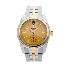 Tudor Glamour Date Steel Yellow Gold 42mm Automatic Bracelet Watch 57103