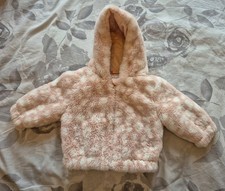 Baby Girls faux fur jacket Age 3-6 Mths