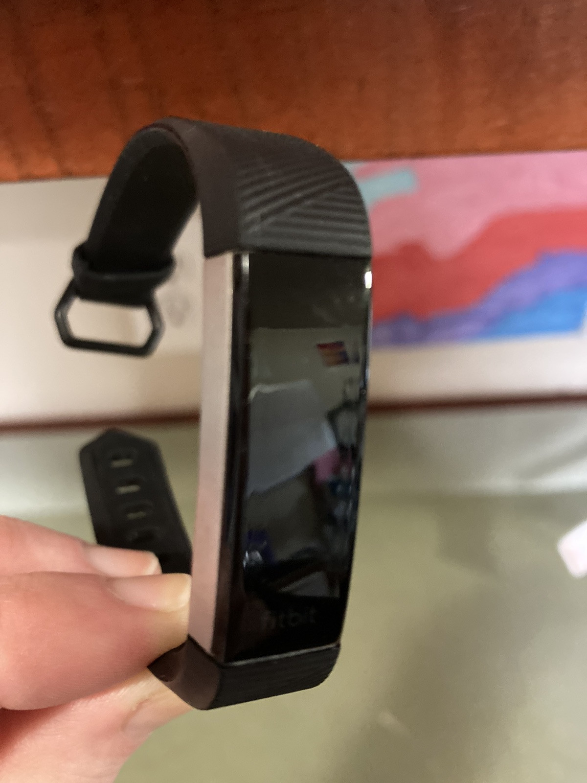 Fitbit Alta Unisex Black Silicone Strap Activity Fitness Tracker Wristband-image