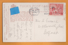 Exhibition- The Queen's Doll House.  Wembley 1924. Postaly used    Postcard