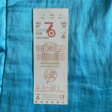 1976 World Series 3/4 Ticket Game 4 Yankees Field Box Only 1 On eBay Bench MVP
