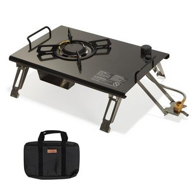 Portable Folding Isobutane Camping Gas Stove with Carry Bag for Outdoor Cooking
