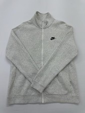 Nike Boys Gray Quarter Zip Fleece Hoodie Size S Zipper Front Pocket