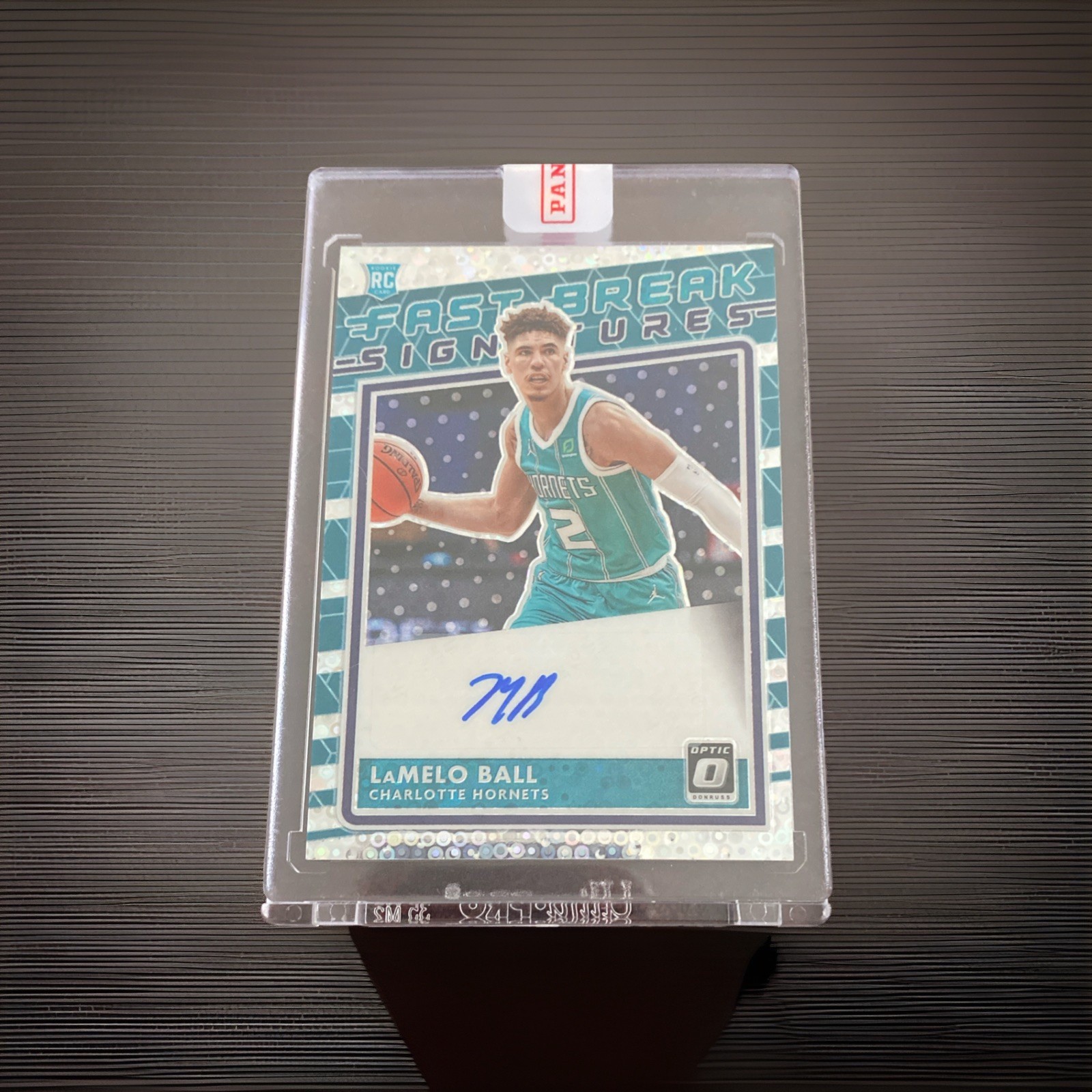 2020-21 Panini Donruss Optic - Fast Break Signatures LaMelo Ball #FB-LMB RC, AC