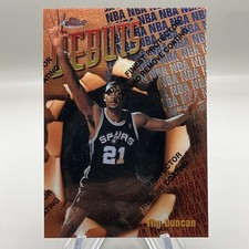1997-98 Tim Duncan Topps Finest #101 Rookie Card RC. rookie card picture