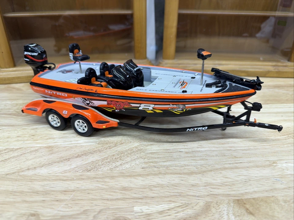 Action Nitro Castaway Boat & Trailer Looney Tunes Rematch Box Dale Earnhardt Jr - Image 2 of 4
