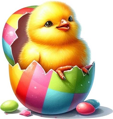 Aquarell Ostern Küken Wandbild Schlafzimmer Kinderzimmer Vinyl Aufkleber Abziehbild 6 Größen