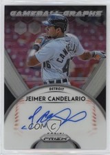 2019 Panini Prizm Game Ball Graphs Jeimer Candelario #GB-JC Auto 18wm