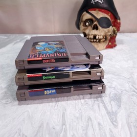 NES ICOM MacVenture Set Deja Vu Shadowgate Uninvited VTG Nintendo Carts Tested