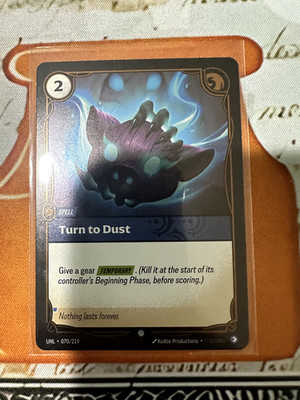  Spell Turn to Dust FOIL 070/219 Riftbound Unleashed