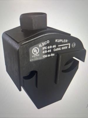 Ilsco IPC-4/0-6 Dual Rated Type IPC Insulation Piercing Connector 4/0-4 AWG Run