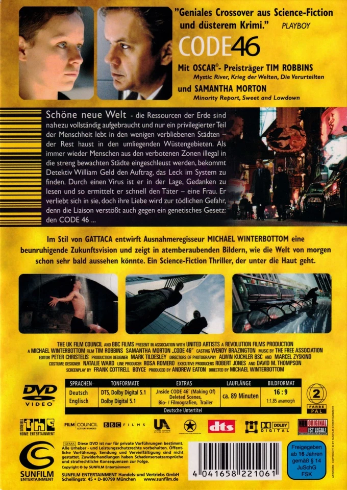 CODE 46 [DVD] Zustand neuwertig - Bild 2 von 2