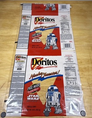 RARE!! 1 OF A KIND!! Uncut Doritos Star Wars Episode 1 R2-D2 Bag Roll! WOW!