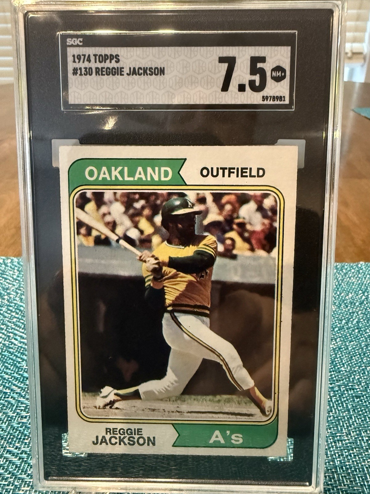1974 Topps #130 Reggie Jackson SGC 7.5 NM+