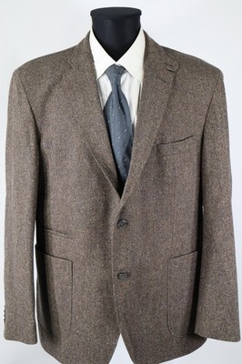Roy Robson graubraunes Sakko Gr.27/XXL Wollmischung mit Seide Top Zustand