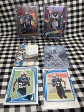 Carolina Panthers Football Card Lot Of (6) Rookies And Jonathon Brooks