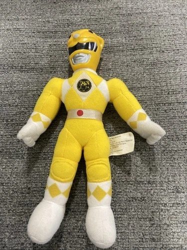 Vintage Power Rangers Yellow Ranger 10” Plush Doll 1993