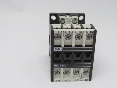 IMO MC14-S-01-24 Contactor 24V 50/60Hz 1NC 14A 400VAC 3P USED