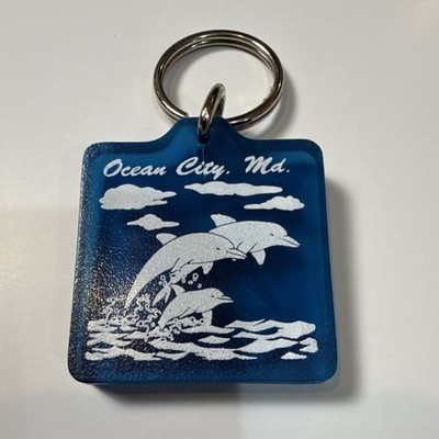 Ocean City Maryland dolphin scene keychain souvenir/gift 