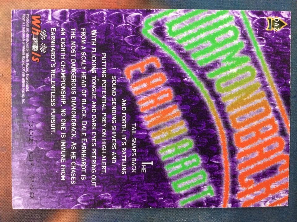 1996 Wheels Viper Diamondback Dale Earnhardt #D2 HOF 302/749 - Image 4 of 4