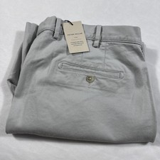Peter Millar Crown Shorts Mens Size 38 Light Gray Pima Cotton Golf Casual ME0B05