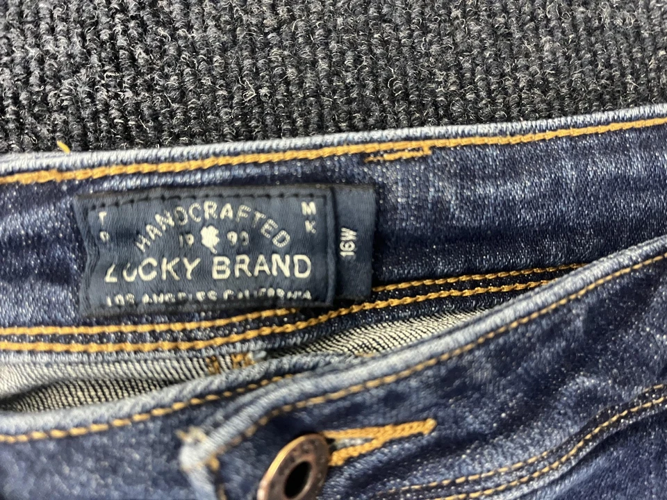Pantalones de mezclilla Lucky Brand para mujer 16W Plus azul Georgia Boyfriend lavado medio Foto 3 de 4