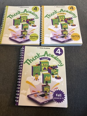 3 Think Academy Challenge Books Fourth Grade Spring 2026 NEW!